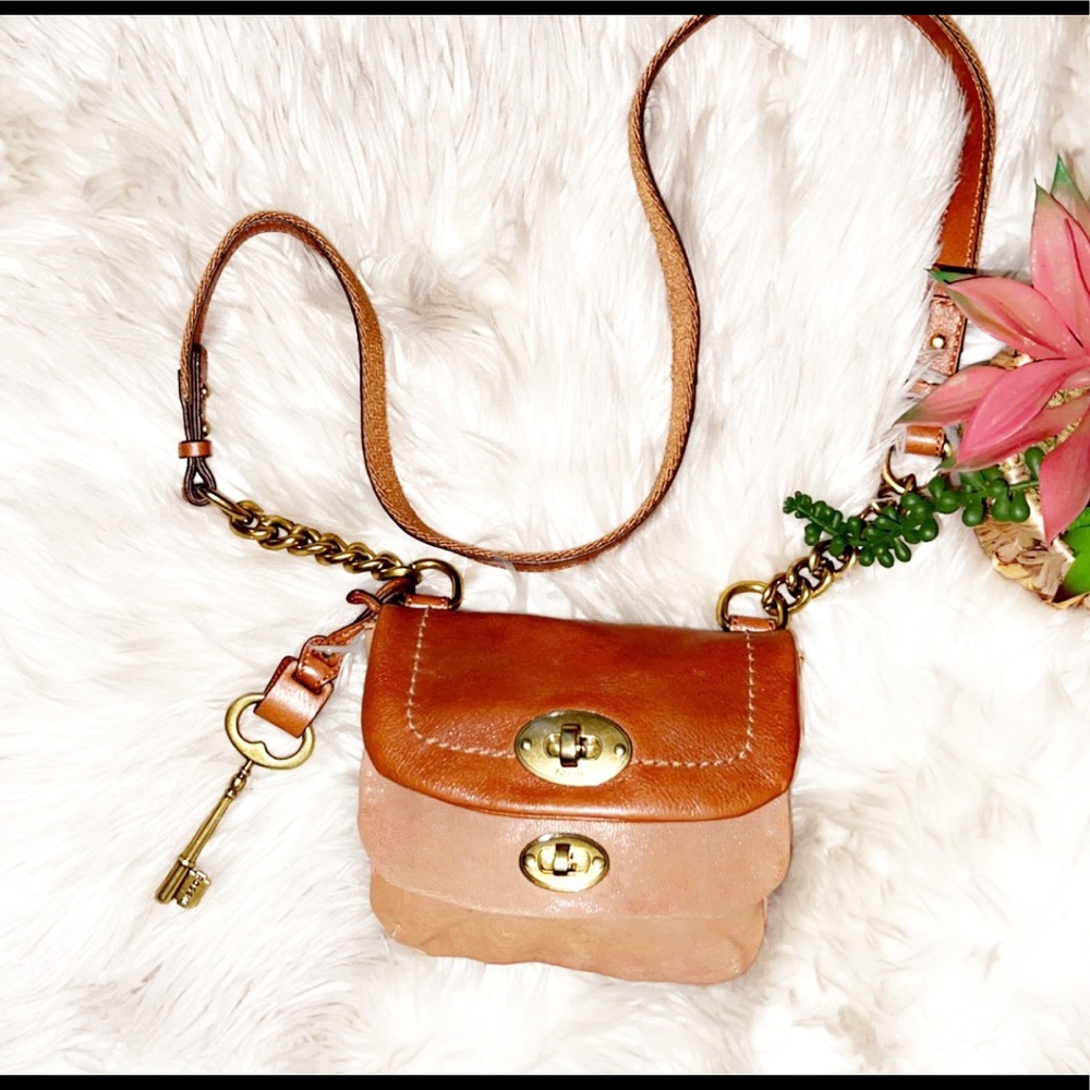 🆕FOSSIL Double Flap Crossbody Bag
